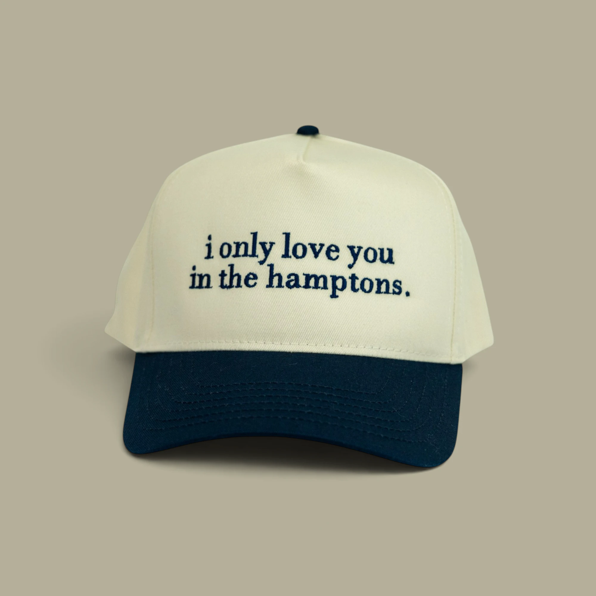 Audacity Avenue heavyweight cap, Drop 01 Hamptons, front view